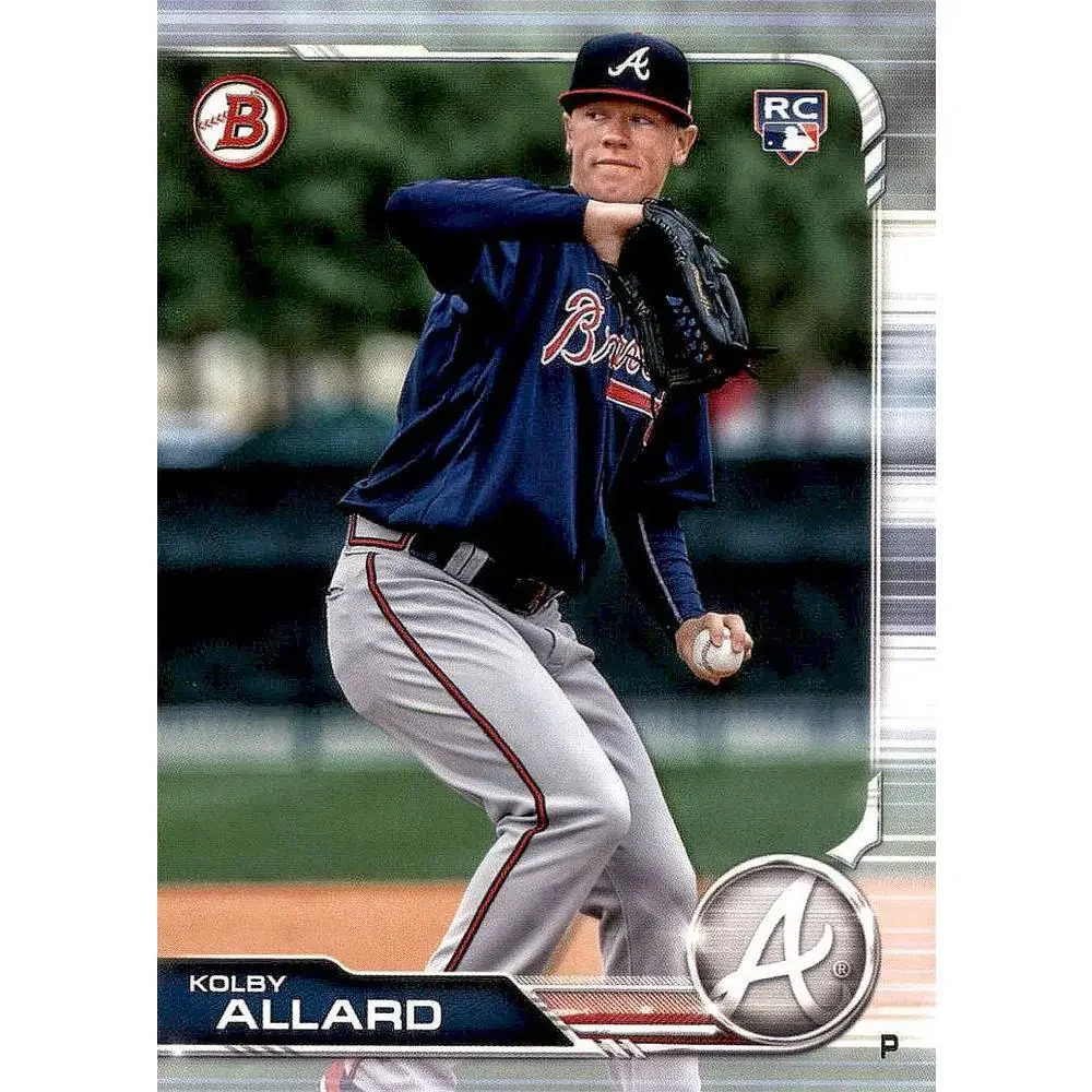 2019 Bowman Kolby Allard RC #72 Atlanta Braves